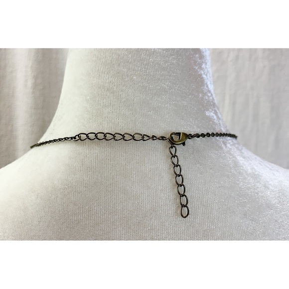 Wood Birds on a Branch Bar pendant Necklace - Picture 3 of 7